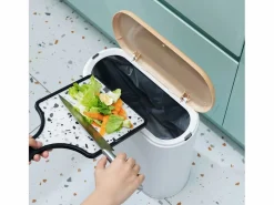 Kitchen Move Accesorios De Wc|Cubo de basura de baño de apertura a presión 10L ALDO