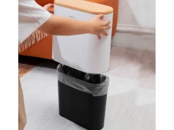 Kitchen Move Accesorios De Wc|Cubo de basura de baño de apertura a presión 10L ALDO