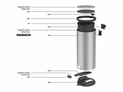 Cubo de basura de cocina de pedal 30L FOREST^Kitchen Move Best