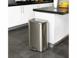 Kitchen Move Cubo de basura de cocina de pedal 50L ADMIRAL Plateado Best