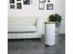 Kitchen Move Cubo de basura de cocina de pedal 30L FOREST Blanco Discount