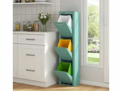 Don Hierro Cubo De Basura Para Cocina|Cubo de basura para la cocina - Cubo de reciclaje - 3 compartimentos de 20L - CUBEK