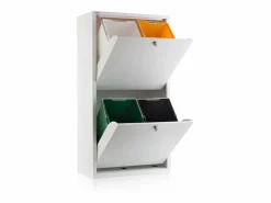 Cubo de basura para la cocina - Cubo de reciclaje - 4 compartimentos de 20L -51,7(ancho)x91,7(alto)x27,3(fondo) cm. - - EMI^Don Hierro Online