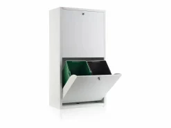 Cubo de basura para la cocina - Cubo de reciclaje - 4 compartimentos de 20L -51,7(ancho)x91,7(alto)x27,3(fondo) cm. - - EMI^Don Hierro Online
