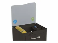 Don Hierro Cubo de basura para la cocina - Cubo de reciclaje - 2 compartimentos de 20L - CUBEK Negro Best