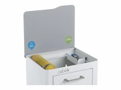 Don Hierro Cubo De Basura Para Cocina|Cubo de basura para la cocina - Cubo de reciclaje - 2 compartimentos de 20L - CUBEK