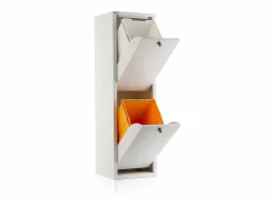 Cubo de basura para la cocina - Cubo de reciclaje - 2 compartimentos de 20L -28,7(ancho)x97(alto)x27,3(fondo) cm. - - LUA^Don Hierro Sale