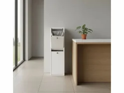 Cubo de basura para la cocina - Cubo de reciclaje - 2 compartimentos de 20L -28,7(ancho)x97(alto)x27,3(fondo) cm. - - LUA^Don Hierro Sale