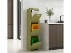 Don Hierro Cubo De Basura Para Cocina|Cubo de basura para la cocina - Cubo de reciclaje - 3 compartimentos de 20L - CUBEK