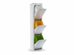 Don Hierro Cubo de basura para la cocina - Cubo de reciclaje - 3 compartimentos de 20L - CUBEK Blanco Sale