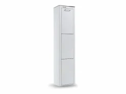Don Hierro Cubo de basura para la cocina - Cubo de reciclaje - 3 compartimentos de 20L - CUBEK Blanco Sale
