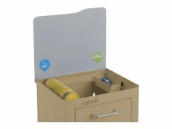 Don Hierro Cubo De Basura Para Cocina|Cubo de basura para la cocina - Cubo de reciclaje - 2 compartimentos de 20L - CUBEK