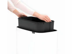Brabantia Cubo De Basura Para Cocina|Cubo de basura Touch Bin con soporte de 36L Código R