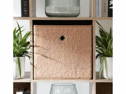 Cubo plegable de tejido bouclé - H27 cm^Calicosy Clearance