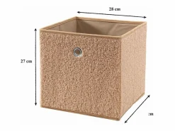Cubo plegable de tejido bouclé - H27 cm^Calicosy Clearance
