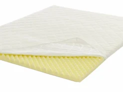 Ysmée Cubre colchon magnético memoria de forma 160x200 cm HYPNOSE Blanco Discount