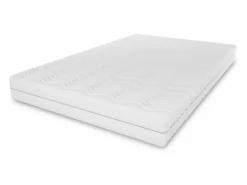 Sobrecolchón|Cubrecama TOP5, tamaño del cubrecolchón: 90 x 200 x 5, funda incluida, color del cubrecama: blanco, dureza media: H3