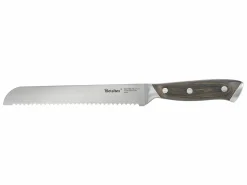 METALTEX Cubierto|Cuchillo de Pan HERITAGE 20 cm Madera Pakka Acero Inoxidable Molibdeno-Vanadio