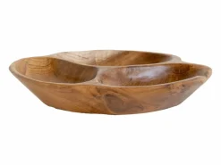 House Nordic Cuenco de teca Ø 30 x 5 cm Marru00f3n Sale