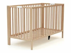 Cuna bebé plegable FOLDO madera - Haya Barnizada - 60 x 120 - 124 x 64 x 82 cm^AT4 Online