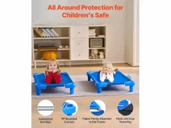 Cuna para Bebé SucceBuy Apilable, 107 x 58 cm, , Lote de 6, para Guarderías, Escuelas Infantiles y Aulas^ New