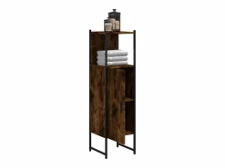 Garden Furniture Cynmar Armario de baño madera ingeniería roble ahumado 33x33x120,5 cm Marru00f3n Hot