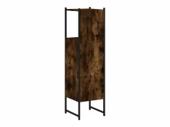 Garden Furniture Cynmar Armario de baño madera ingeniería roble ahumado 33x33x120,5 cm Marru00f3n Hot