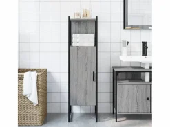 Garden Furniture Columna De Baño|Cynmar Armario de baño madera de ingeniería Sonoma 33x33x120,5 cm