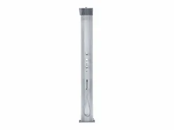 POOLEX Energía Solar|Dada Straight 32.4x14x228cm Ducha Híbrida Exterior 40L - Conexiones Agua Caliente/Fría - Teleducha Extraíble - Anti-piedra caliza