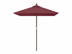 Garden Furniture Sombrilla|Daranor Sombrilla de jardín poste de madera rojo burdeos 198x198x231 cm