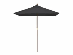 Garden Furniture Sombrilla|Daranor Sombrilla de jardín con poste de madera negro 198x198x231 cm