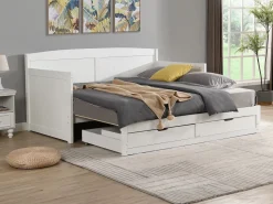 Daybed de 90x190 o 180x190 cm con cajones en pino y MDF - DINIVA^Vente-unique New