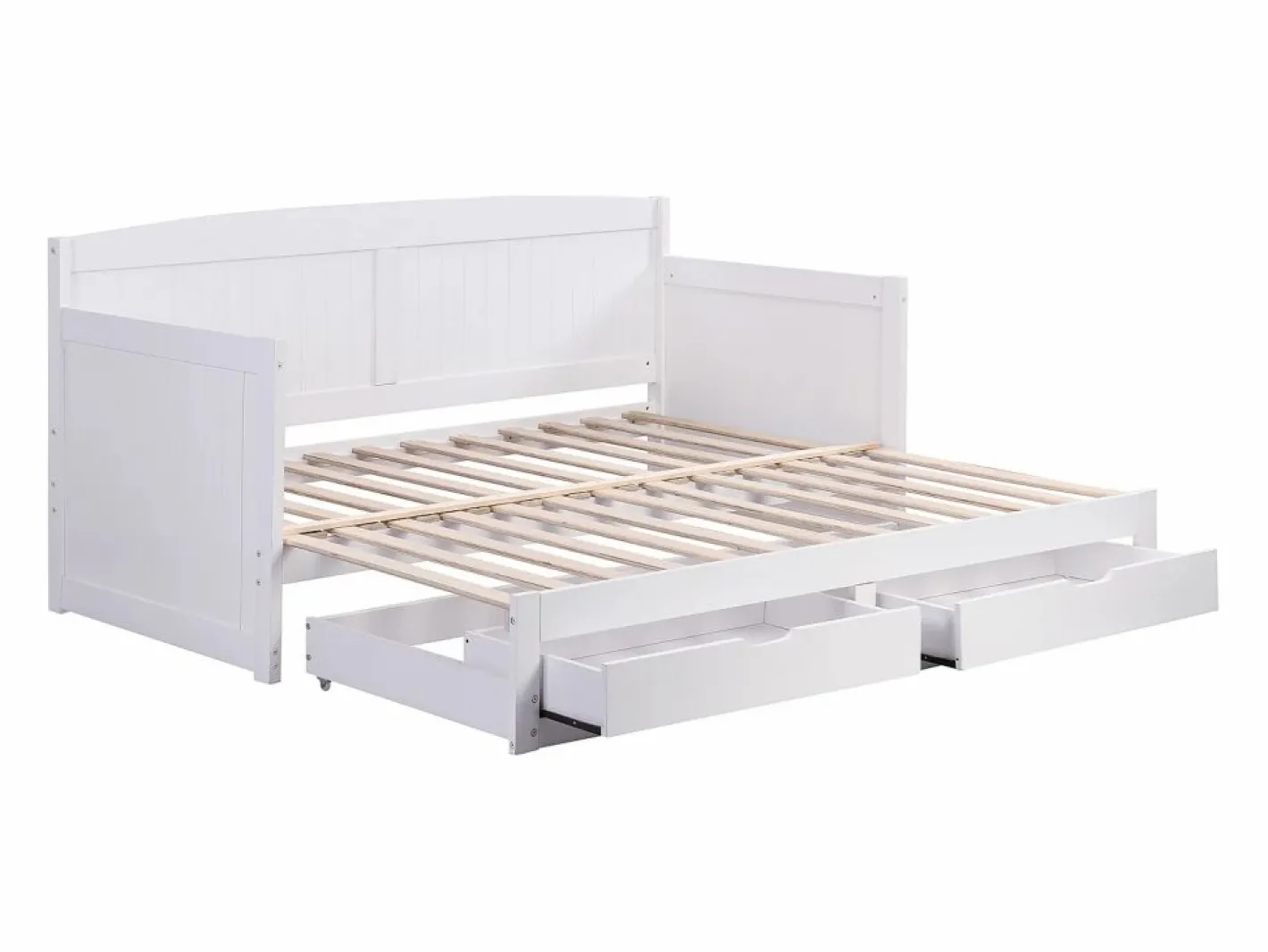 Daybed de 90x190 o 180x190 cm con cajones en pino y MDF - DINIVA^Vente-unique New