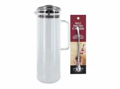 Decantador de té helado 1,5 litro + pajita de acero inoxidable con filtro Multicolor Hot