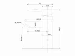 Essebagno Deco mezclador bajo lavabo gris metalizado Gris antracita Sale