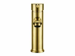 Essebagno Deco mezclador de lavabo bajo oro cepillado Dorado Discount