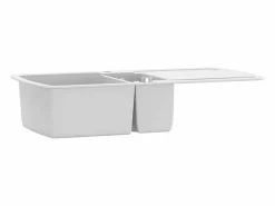 Delgany Fregadero de cocina con dos senos de granito^Garden Furniture Outlet