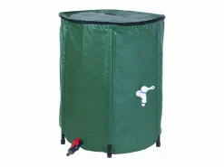 Depósito de agua de lluvia de 200L en PVC con grifo y válvula de drenaje^Mobilibrico Online