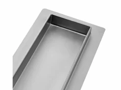 Rea Cañería|Desagüe lineal de acero inoxidable Pure Neo Pro 900 Brush Steel