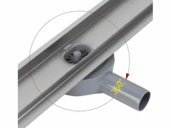 Rea Cañería|Desagüe lineal Neox Pro 900 Brush Steel de alta calidad de acero inoxidable AISI 304
