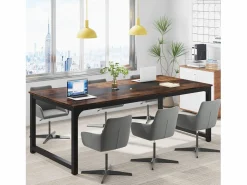 Tribesigns Desk informático, Escritorio para portátil, Mesa de estudio, Escritorio de estudio para teletrabajo, 180 x 90 x 77 cm, Marrón rústico Marru00f3n Online