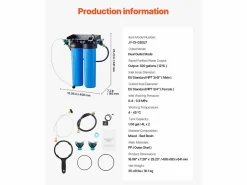 Recuperador De Agua|Desmineralizador SucceBuy para Lavado de Coche sin Manchas, Sistema de Agua Desionizada con Medidor TDS Integrado, Filtro Antimanchas con Doble Modo de Salida