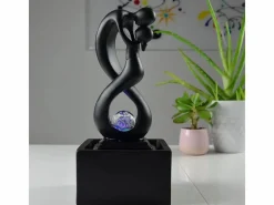 Zen Light Diseño de fuentes de interior con iluminación LED Amor Negro Online
