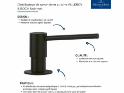 VILLEROY & BOCH Accesorios De Wc|Dispensador de jabón para fregadero mate