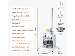 Divisor SucceBuy de Masa Manual, 18 Piezas, Corta-Masa, Ideal para la Fabricación de Pan de Panadería Sale