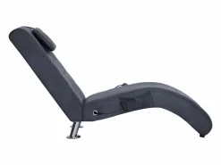 Diván de masaje con almohada de piel de ante artificial^vidaxl New