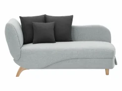 Vente-unique Diván (ángulo izquierdo) convertible de tela con cojines antracita PENELOPE Gris claro Best