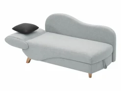 Vente-unique Diván (ángulo izquierdo) convertible de tela con cojines antracita PENELOPE Gris claro Best