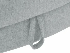 Vente-unique Diván (ángulo izquierdo) convertible de tela con cojines antracita PENELOPE Gris claro Best