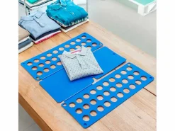 Innovagoods Doblador de ropa plegable 1x59,1x23,5 cm Azul